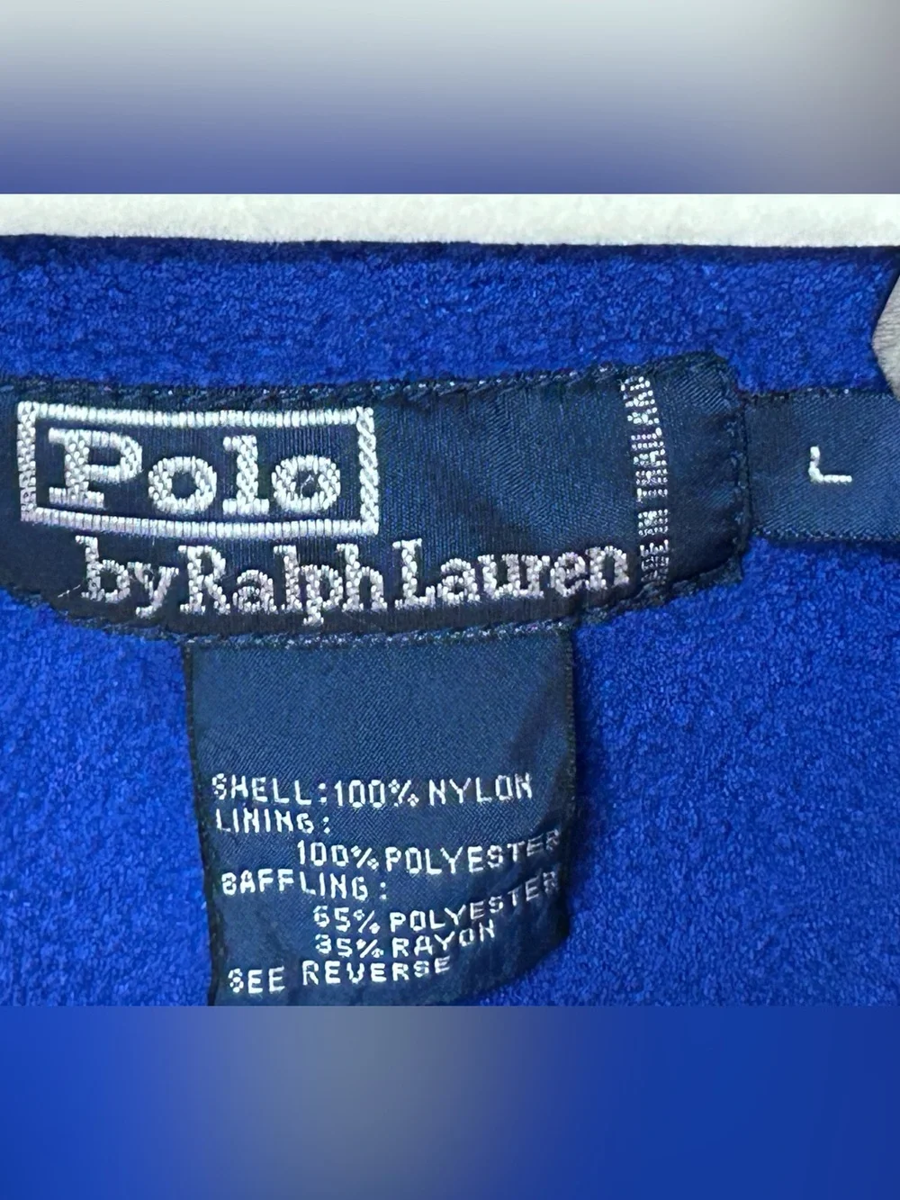 Vintage 90s Polo Sport by Ralph Lauren Yellow Jacket Fleece Lined Large